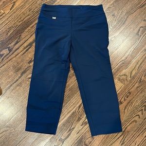 Alfani Pull-On Capri with Tummy-Control, Navy, Size 8, New Without Tags